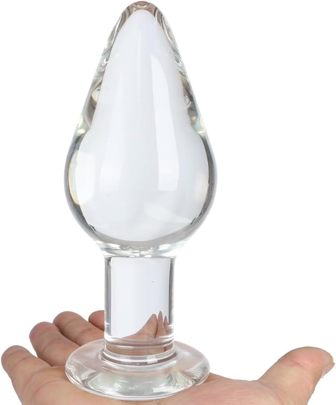 Premium Heavy-Duty Large Borosilicate Glass Anal Plug (6.1-Inch)