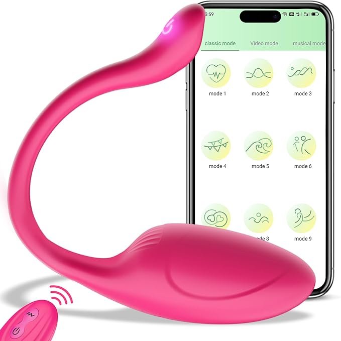 Butterfly-Design App-Controlled Wearable Couple Vibrator
