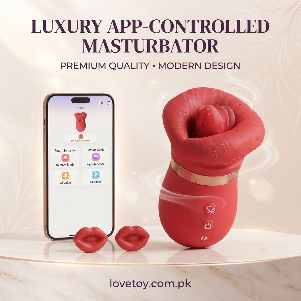 App-Controlled Rose Suction Massager with Flexible Tongue Technology In Pakistan