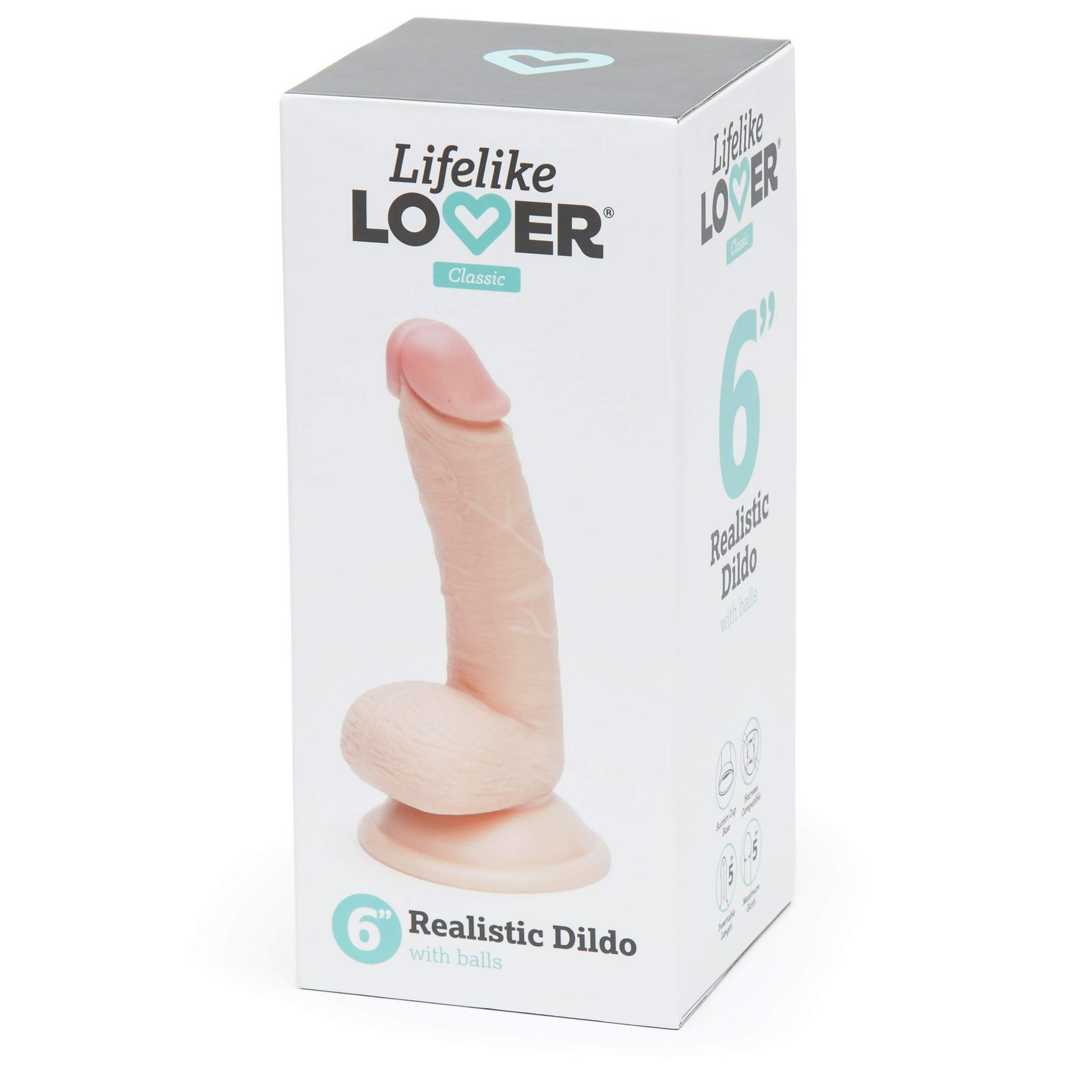 lifelike lover luxe ultra realistic silicone dildo 6 inch