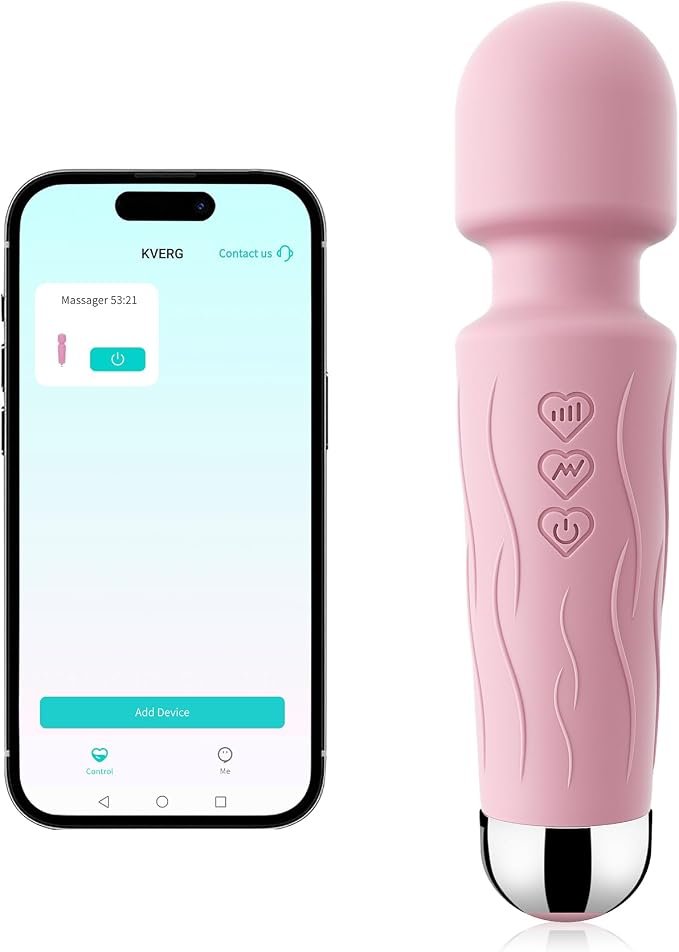Kverg Handheld App-Controlled Personal Wand Massager 
