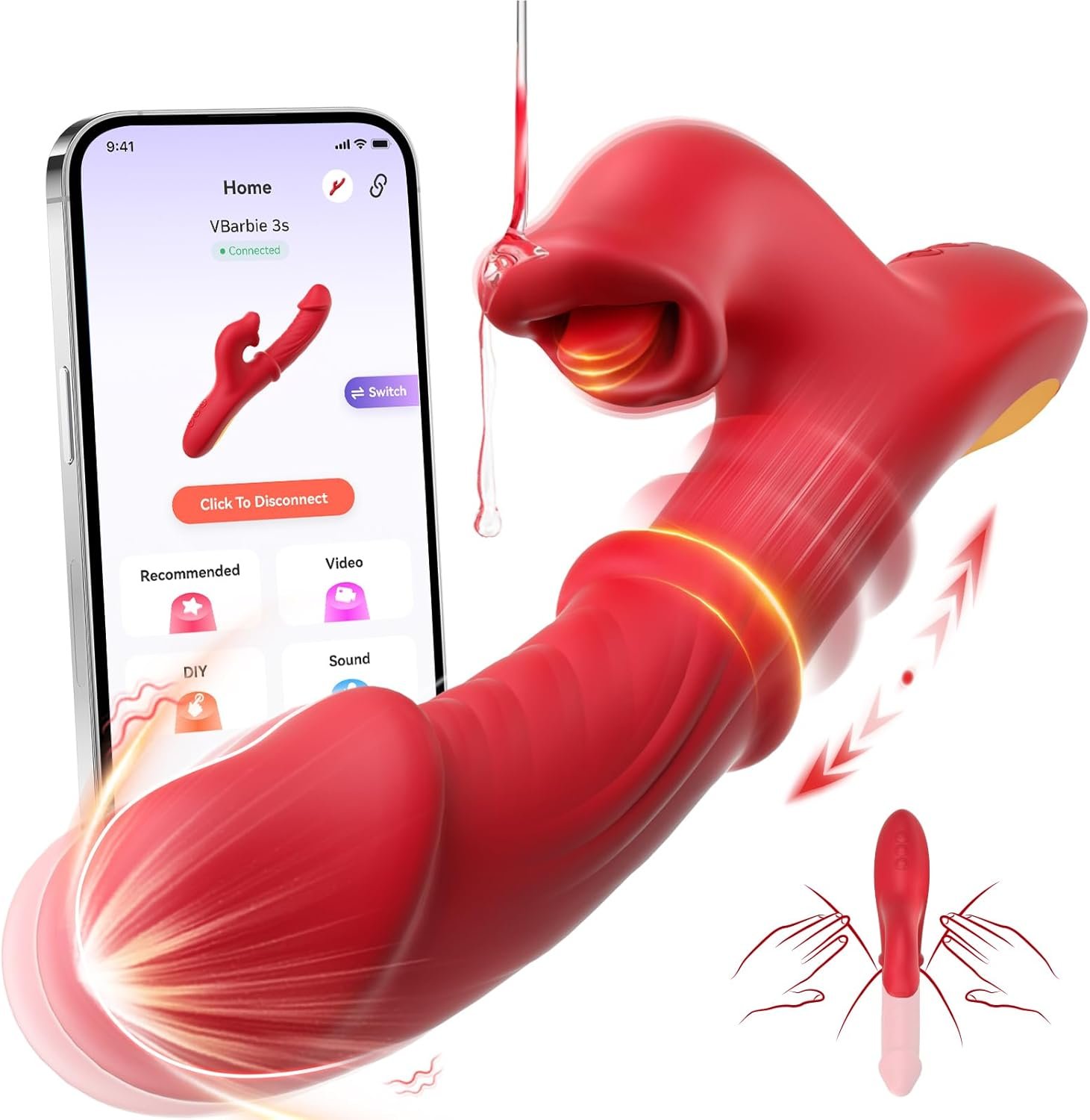 Toendi Thrusting Vibrator Sex Toys