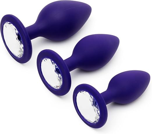 3-Piece Progressive Silicone Anal Plug Training Kit 