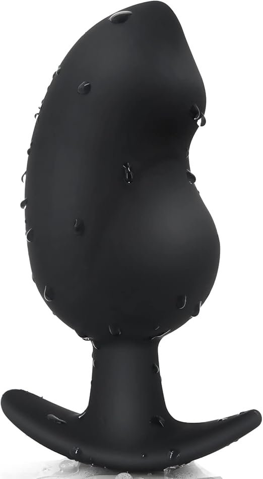 Silicone Butt Plug with Curved Base for Comfort