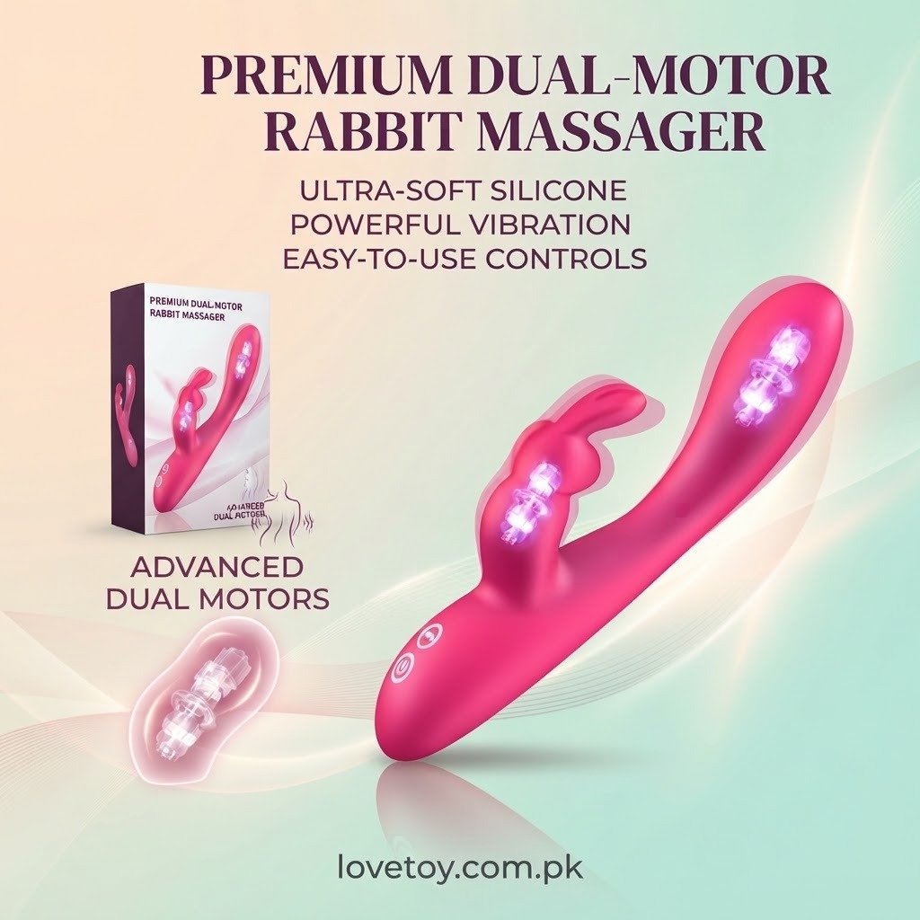 Blended Stimulation Rabbit Vibrator with Stroking Bead In Pakistan