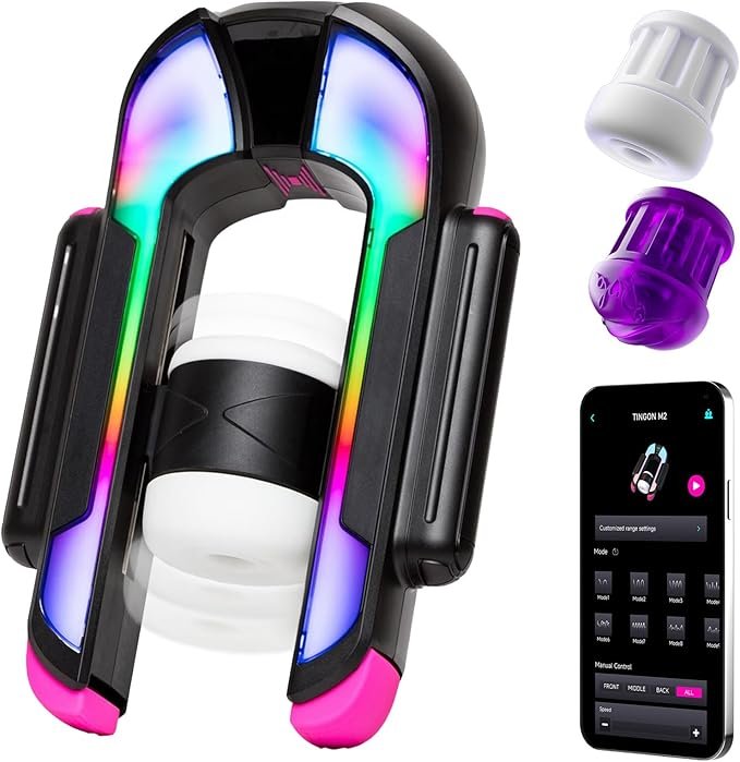 Adjustable 7.1-Inch Stroke Smart App-Controlled Male Masturbator