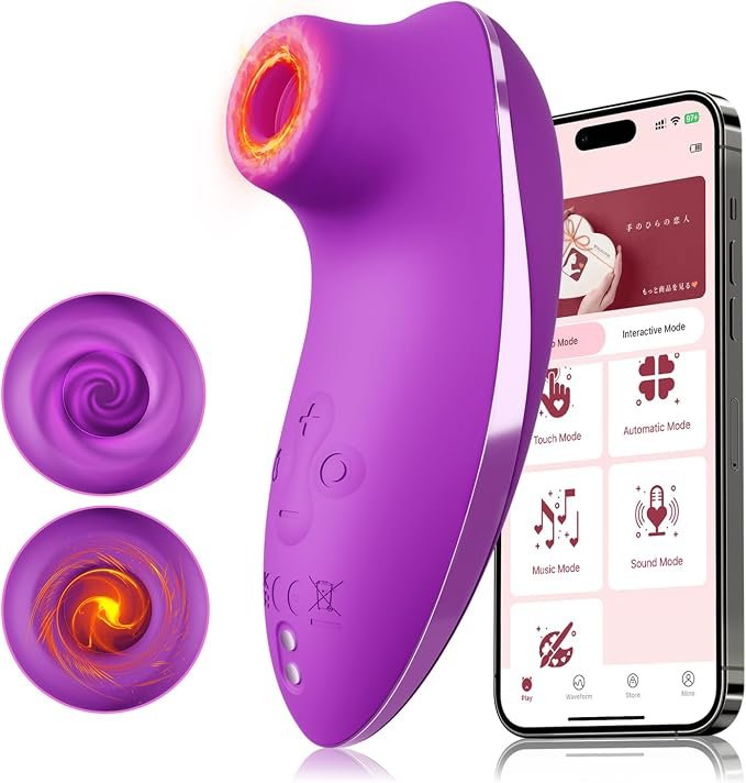 PulsePure Smart App-Controlled Thermal Clitoral Suction Device  