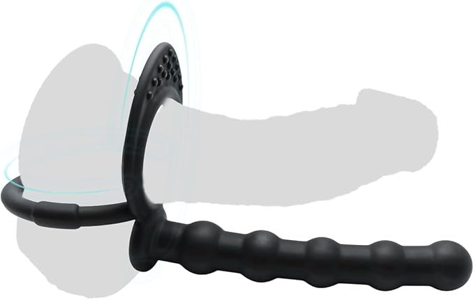 Silicone Anal Plug with Integrated Cock Ring  