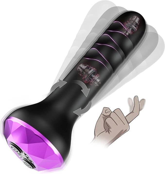 Dual-Motor Rotating and Vibrating P-Spot Prostate Massager  