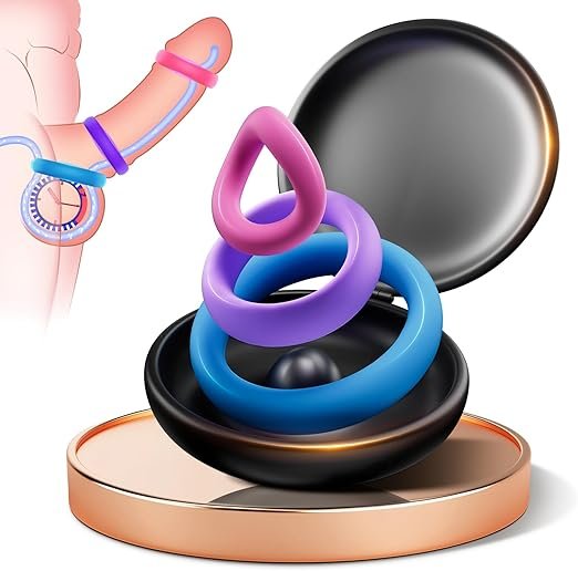 3-Piece Colored Dopamine Silicone Cock Ring Set