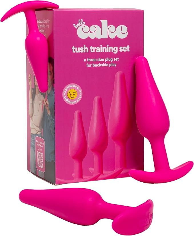 Premium Tush Pops 3-Piece Medical-Grade Silicone Beginner Anal Plug Trainer Set
