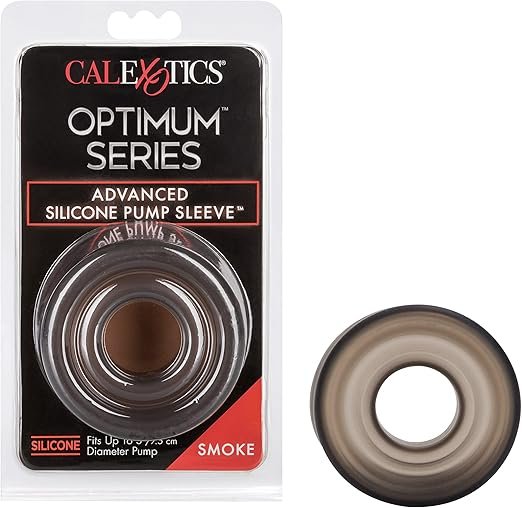 CalExotics Advanced Silicone Pump Sleeve & Comfort Ring (Smoke, 3-Inch)