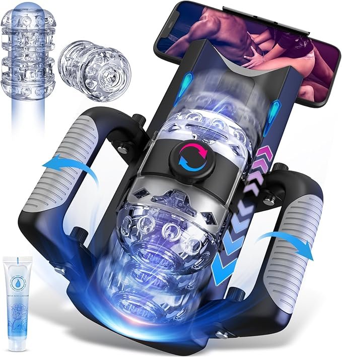 12cm Ultra-Long Thrusting Distance Automatic Mens Masturbator with Adjustable Sleeve
