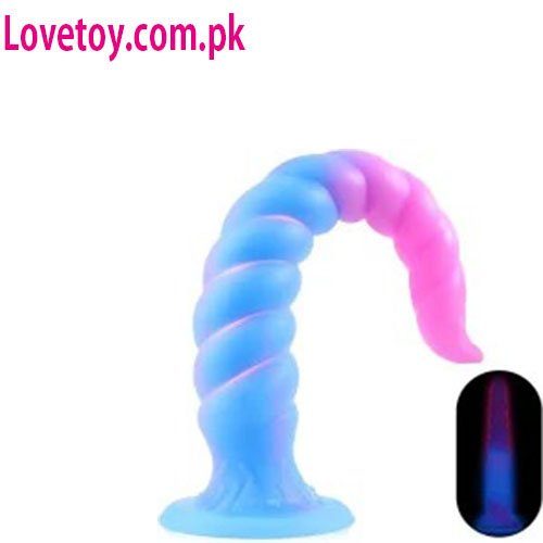 Glow-in-the-Dark Spiral Suction Cup Dildo In Pakistan