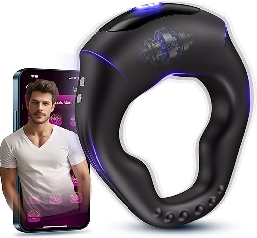 Smart App-Controlled Vibrating Cock Ring