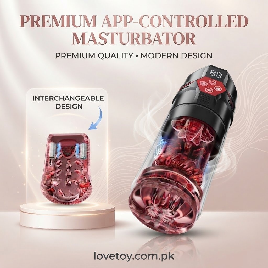 6-in-1 Automatic Male Masturbator with Thrusting, Rotation In Pakistan