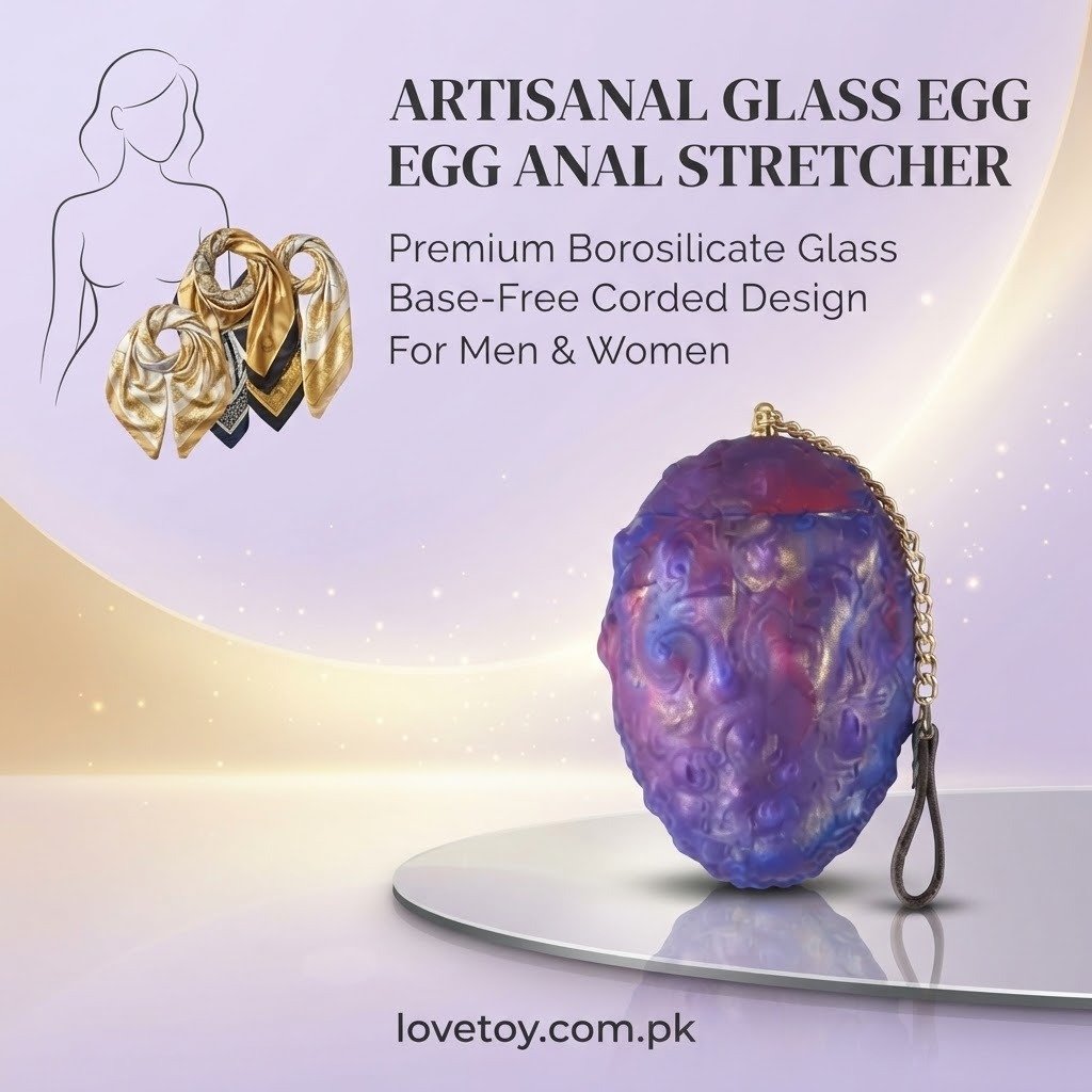 Silicone Dragon Egg Anal Plug with Pull Chain In Pakistan