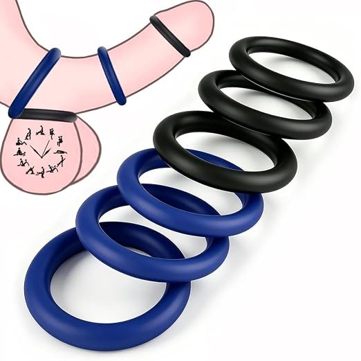 Adjustable Rubber Cock Ring and Erection Support Set