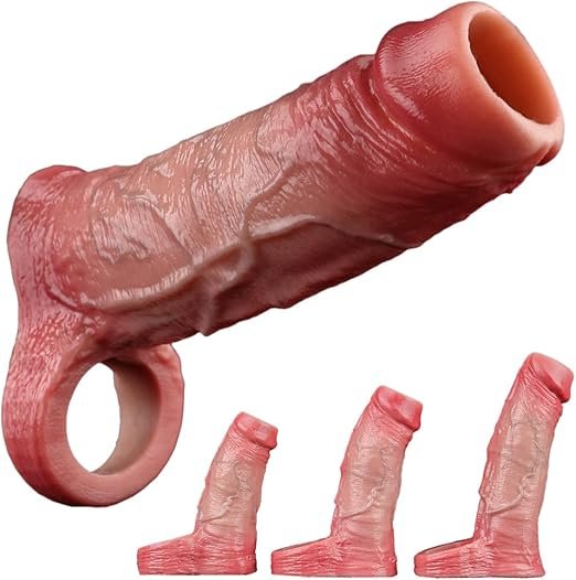 Warmfeel Open-Tip Realistic Silicone Enhancement and Performance Sleeve