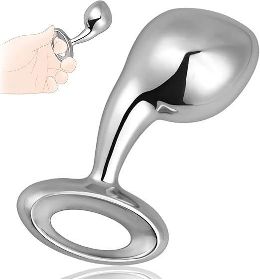 Ergonomic Stainless Steel Anal Training Plug