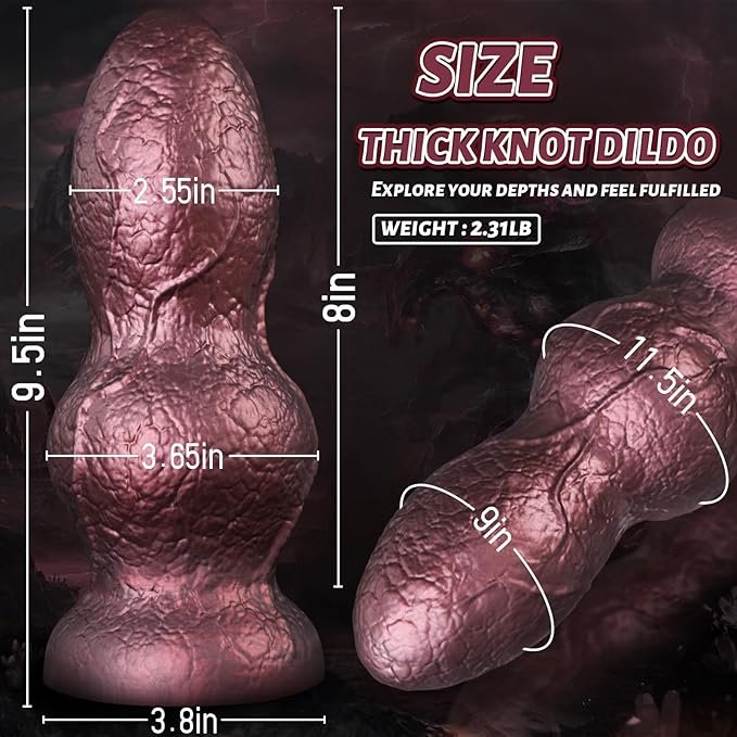 9.5-Inch Double-Knot Fantasy Monster Dildo  