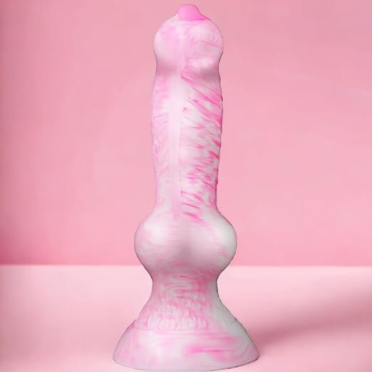 Textured Silicone Knot Dildo with Suction Base
