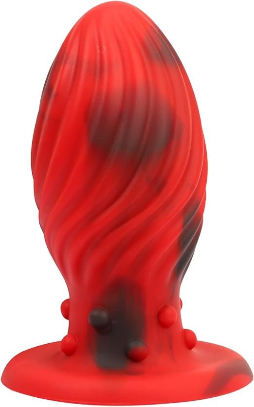 Silicone Swirl Textured Anal Training Plug  