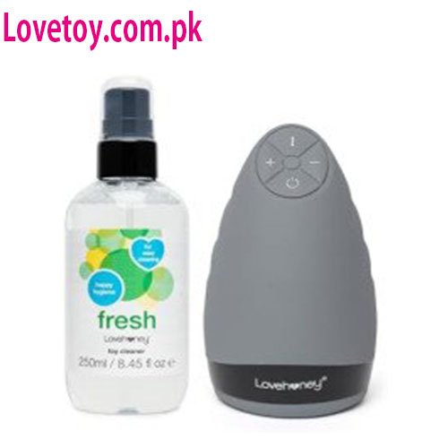 Lovehoney Hot Shot Warming & Vibrating Male Masturbator and Toy Cleaner Bundle In Pakistan