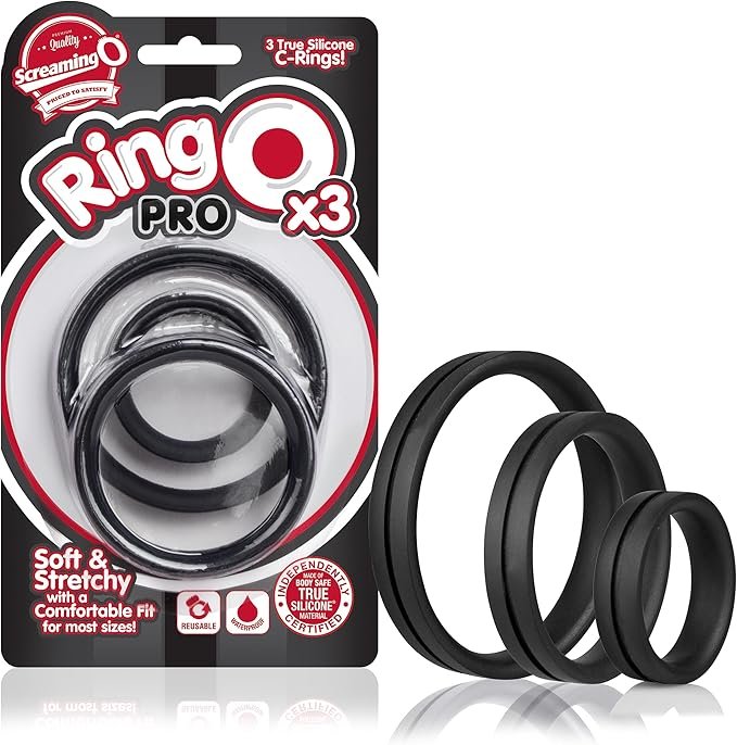 Premium Stretch-to-Fit Seamless Silicone Pleasure Enhancement Ring  