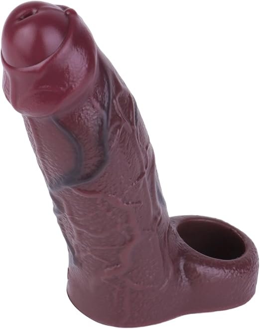 Liquid Silicone Realistic Uncut Penis Sheath & Extender