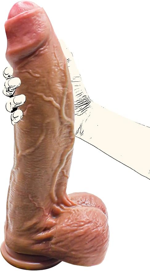 Huge Monster Dual-Density Silicone Suction Dildo 
