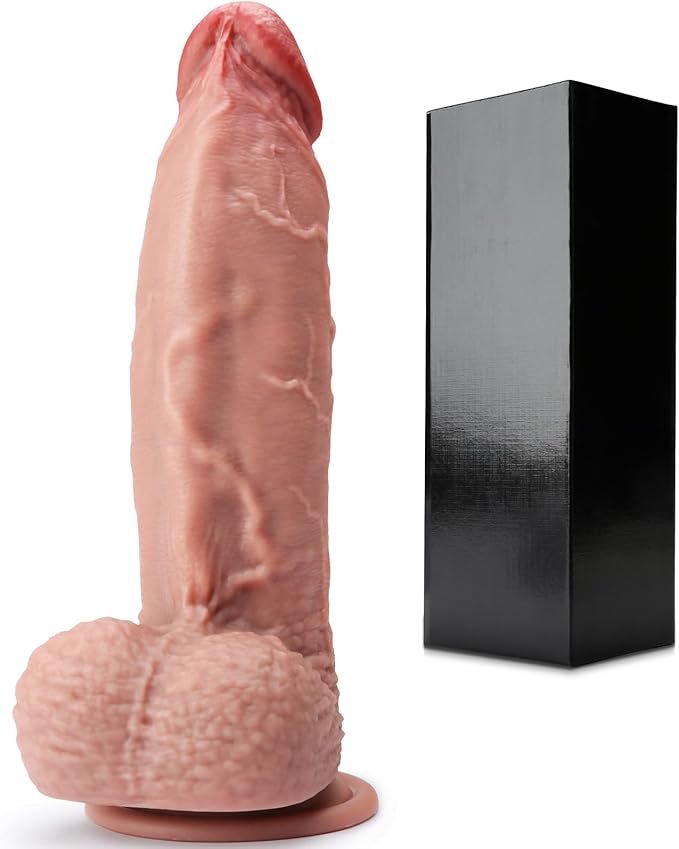 8.46-Inch Realistic Liquid Silicone Suction Dildo 