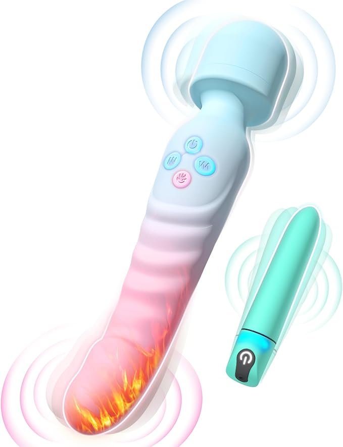 Textured G-Spot Ring Handle Silicone Vibrating Dildo