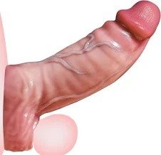 Extended 8.66-Inch Soft Realistic Silicone Penis Sleeve and Sheath In Pakistan