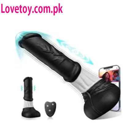 Dual Penetration Strapless Strap-On Dildo In Pakistan | App-Controlled Vibrating Massager