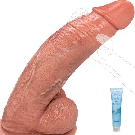 Ultra-Soft Doll Silicone Suction Dildo 