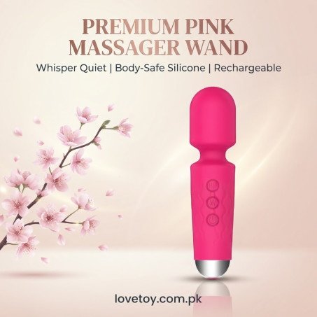 Quiet Multi-Speed Rechargeable Dildo Massager with 20 Patterns In Pakistan
