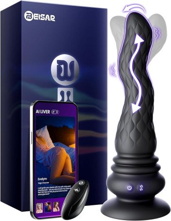 Wave Wriggling Prostate Massager & Anal Butt Plug  