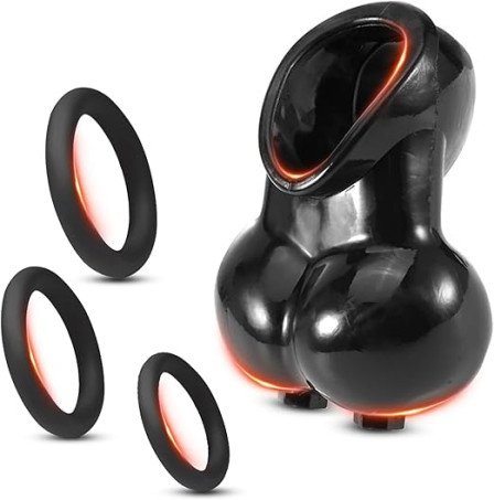 Warmfeel Multi-Layered Scrotum and Cock Ring Enhancement Set