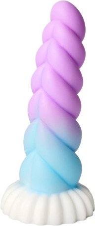 Colorful Horn Silicone Suction Cup Dildo 