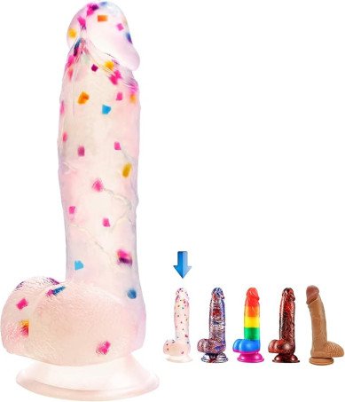 7.6-Inch Realistic Platinum Silicone Dildo with Suction Cup  