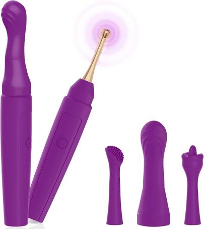 2-in-1 Interchangeable Pen Vibrator & Multi-Head Massager Set