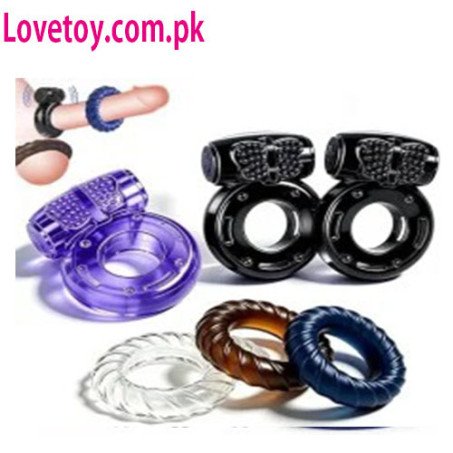 6-Pack Multi-Style Vibrating Intimate Ring Set In Pakistan