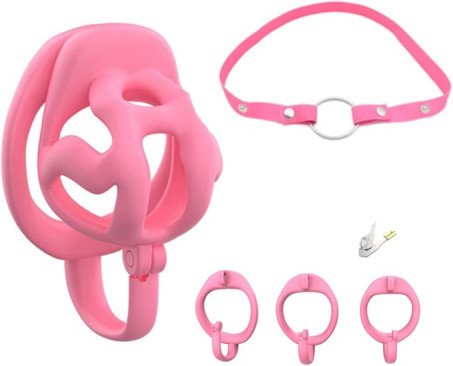 Lightweight Nylon Resin and ABS Chastity Cage