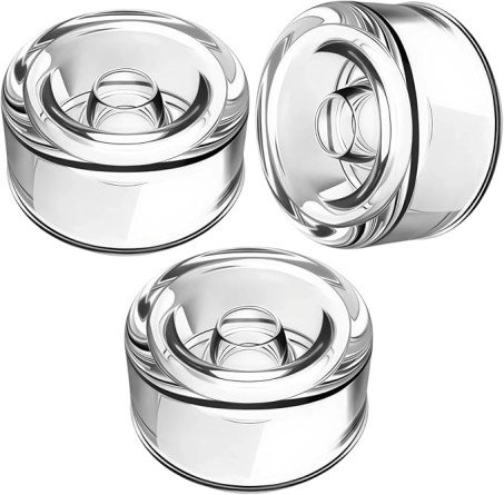 Silicone Pump Replacement Sleeves 3-Pack | Small Size Vacuum Cylinder Accessory
