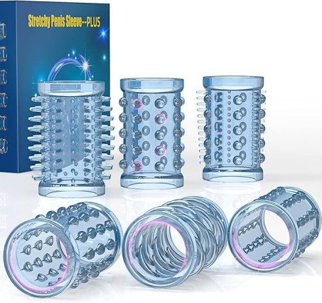 Premium Multi-Texture TPE Delay & Enhancement Sleeve Set  