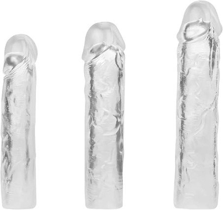 Warmfeel Premium Realistic Enhancement Sleeve and Cock Ring Set
