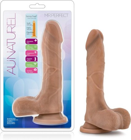 Blush Novelties Au Naturel Mister Perfect 8.5 Inch Realistic Suction Cup Dildo