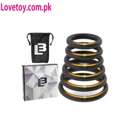 6-Pack Silicone Penis Cock Ring and Erection Enhancer Set In Pakistan