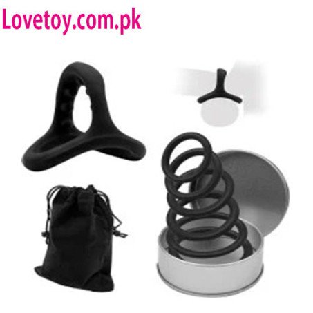 8-Piece Multi-Size Silicone Penis Ring Set for Men In Pakistan